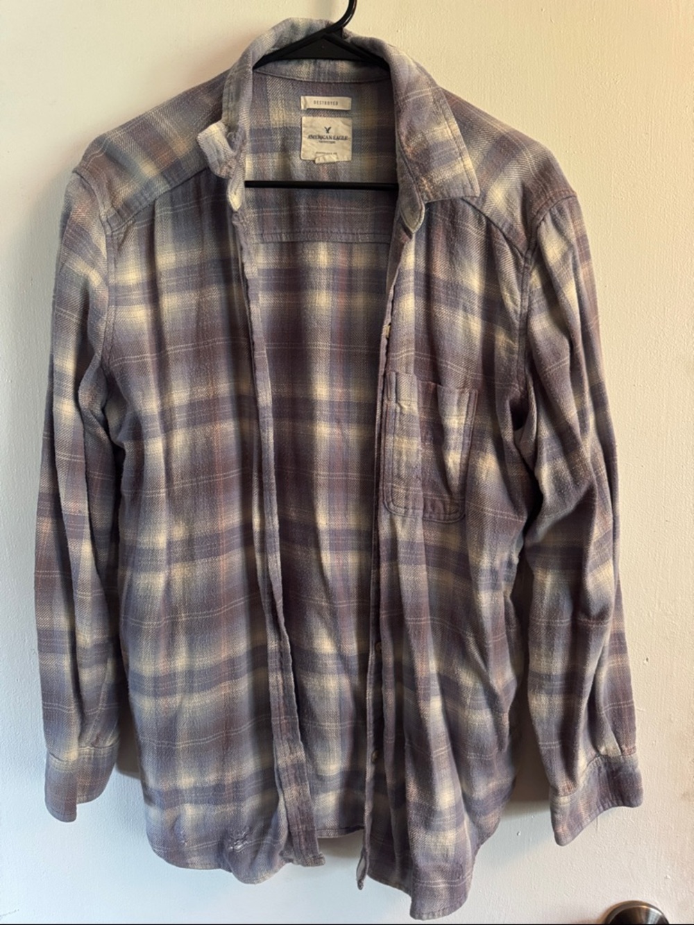 American Eagle Plaid Oversized Shirt